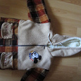 Отдается в дар Детская куртка тканевая, тёплая с Микки ретро в хорошем состоянии, размер 92-98.