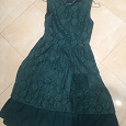 Отдается в дар Зеленое платье xs 40 42 кружевное миди