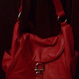 Отдается в дар Красная сумка кожзам для ремонта или поделок