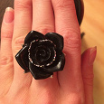 Отдается в дар Кольцо «Роза чёрная»