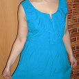 Отдается в дар Летнее платье, размер 44-46, грудь 2-3, рост 160-165см, цвета темной морской волны.