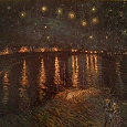 Отдается в дар Постер-репродукция картины Ван Гога «Звездная ночь над Роной»