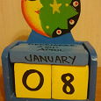 Отдается в дар деревянный календарь на все года