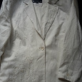 Отдается в дар Летний льняной белый пиджак