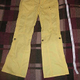 Отдается в дар Желтые штаны женские летние размер 36 евро хлопок