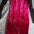 Отдается в дар Нарядное бордовое платье 42 р.