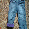 Отдается в дар джинсы утепленные флисом р 116-122 девочке