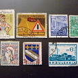Отдается в дар Почтовые марки. ГДР, Франция, Болгария