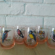 Отдается в дар Набор стаканов с изображением птиц