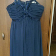 Отдается в дар Коктейльное синее платье new look 12-14 размера