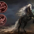 Отдается в дар Монетовидный жетон «Лошадь»