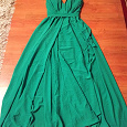 Отдается в дар Вечернее платье зеленого цвета размер 42-44 рост от 1 75