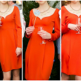 Отдается в дар Платье оранжевое XS-S шикарное яркое стильное