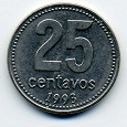 Отдается в дар 25 сентаво Аргентина 1993 к Новому Году