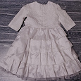 Отдается в дар Белое нарядное платье, 104-110