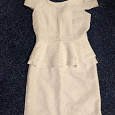 Отдается в дар Платье белое приталенное 40-42размер