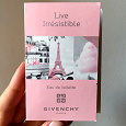 Отдается в дар Пробник парфюмированной воды Givenchy Live Irresistible