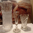 Отдается в дар 2 хрустальные вазы и стеклянный фужер СССР
