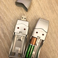 Отдается в дар 2 зарядки для батареек, USB