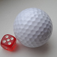 Отдается в дар Мячик для гольфа и игральная кость (кубик)