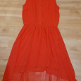 Отдается в дар Шифоновое красное платье — 40-42