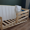 Отдается в дар Детская кровать деревянная 80х160. Икея.