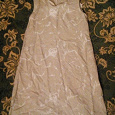 Отдается в дар Платье летнее. Бежевое с белым узором. 44-46 размер.