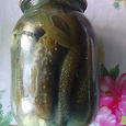 Отдается в дар Маринованные огурчики, домашние, литровая банка