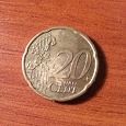 Отдается в дар Монетка 20 евроцентов, 1999 год