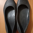 Отдается в дар чёрные балетки Crocs At Work Flat, размер 40 (W10)