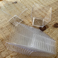 Отдается в дар Стаканчики кашпо из прозрачного пластика