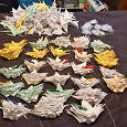 Отдается в дар Гирлянды из журавликов оригами