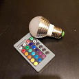 Отдается в дар RGB-Лампочка, игрушка петух, большая мягкая кнопка энтер
