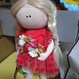Отдается в дар Кукла мягкая шитая коллекционная в коллекцию 30 см