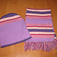 Отдается в дар Комплект шапка, шарф на девочку 4-6 лет.