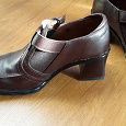 Отдается в дар кожаные коричневые туфли р.39