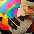 Отдается в дар Детям: цветные бумага и картон, тетрадь для нот, журналы