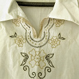 Отдается в дар Белая блузка 50-52, плотный 100% хлопок