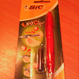 Отдается в дар красная перьевая ручка BIC + чернила