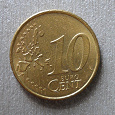 Отдается в дар Монета Германии. 10 центов 2002.