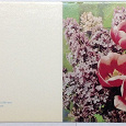 Отдается в дар Двойные открытки с цветами (СССР)