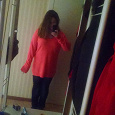 Отдается в дар Кислотно-розовый свитер XL