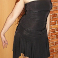 Отдается в дар Черное платье-бюстье, размер 44-ый, рост не выше 160см.
