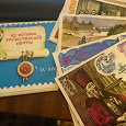 Отдается в дар набор открыток Из истории отечественной почты 1977г