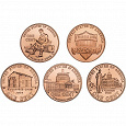 Отдается в дар Набор 1 центовых монет «Жизнь Линкольна»