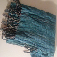 Отдается в дар Легкий шарф/палантин голубой — бирюзовый