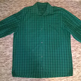 Отдается в дар Зеленая мужская рубашка в клетку