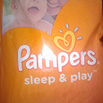Отдается в дар Памперсы Pampers sleep&play