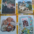 Отдается в дар открытки 50х гг прошлого века с изображением детей