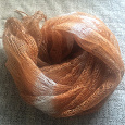 Отдается в дар Ажурный оренбургский пуховый шарф-платок «паутинка»